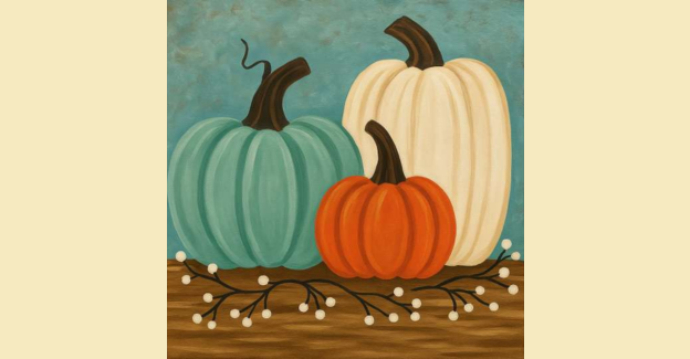 Paint and Sip: Pumpkin Kisses, Harvest Wishes – Sacramento