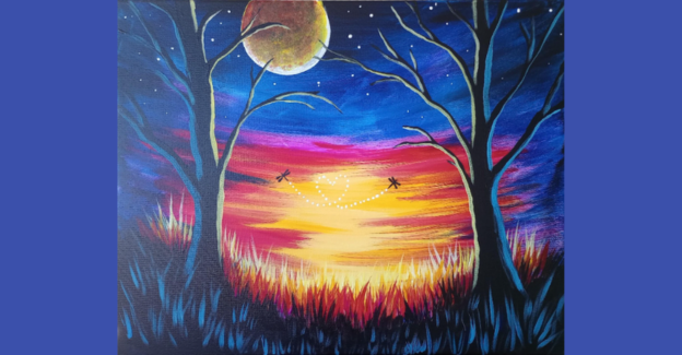 Moonlit Dragonflies