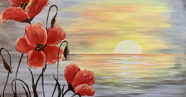 Poppies At Sunset – Painting Class